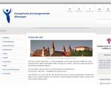 Tablet Screenshot of kirche-ellwangen.de